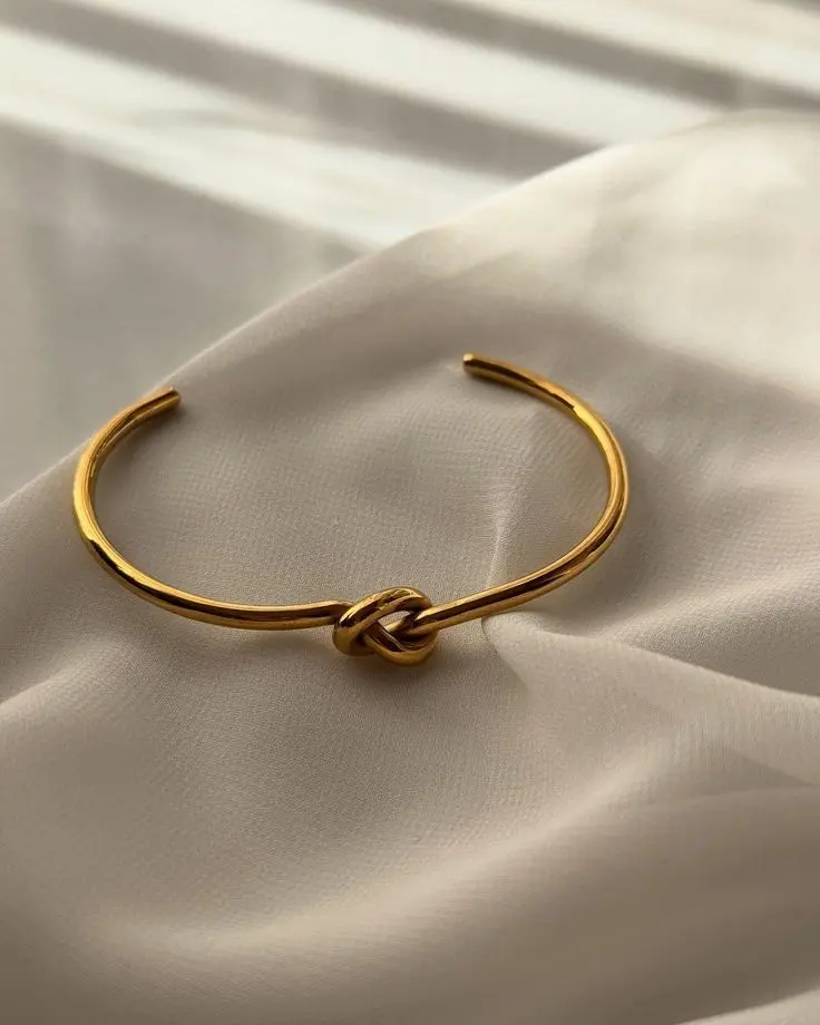twisted knot bangle