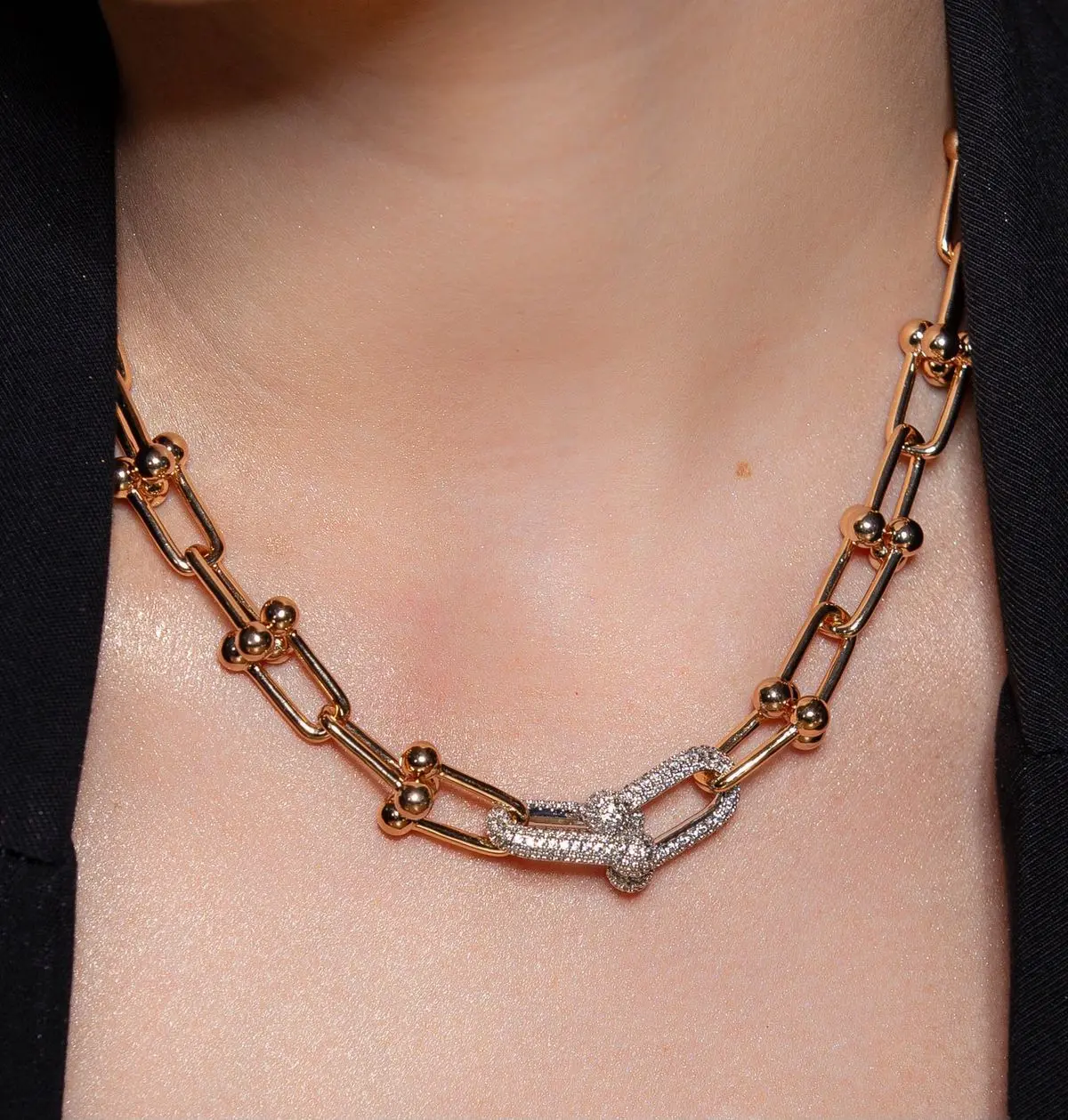 Tiffany Double G&S Necklace