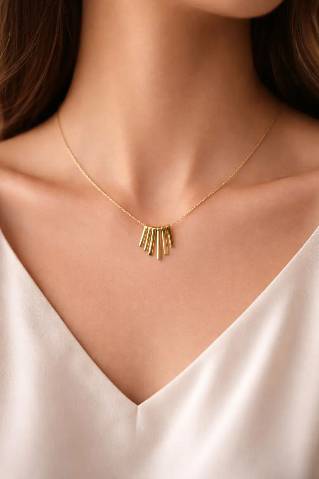 Multi-bar Pendant Necklace