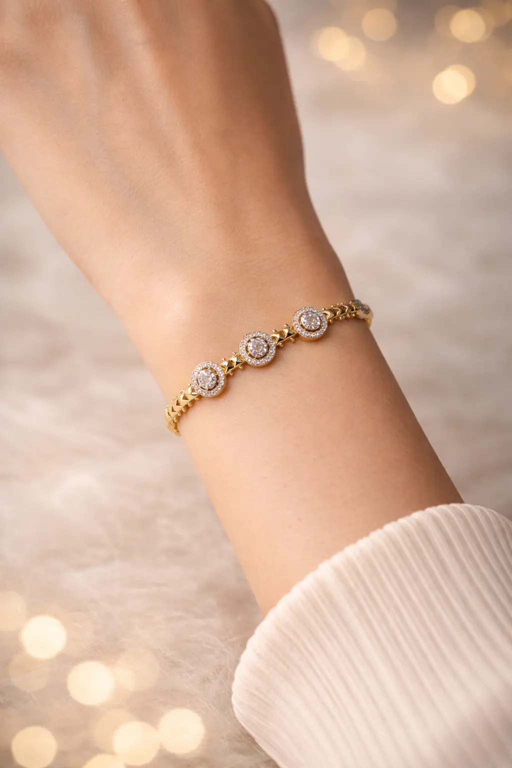 plated Krystal bracelet