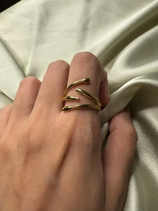 Open Spiral Ring