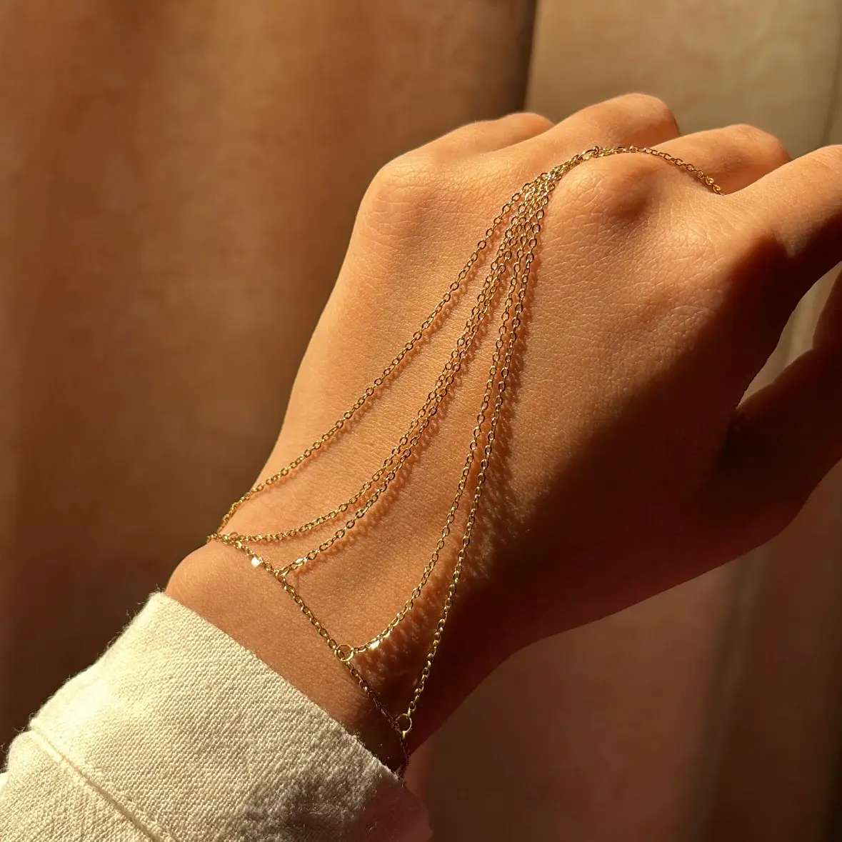 Multi-layer Gold Hand Chain