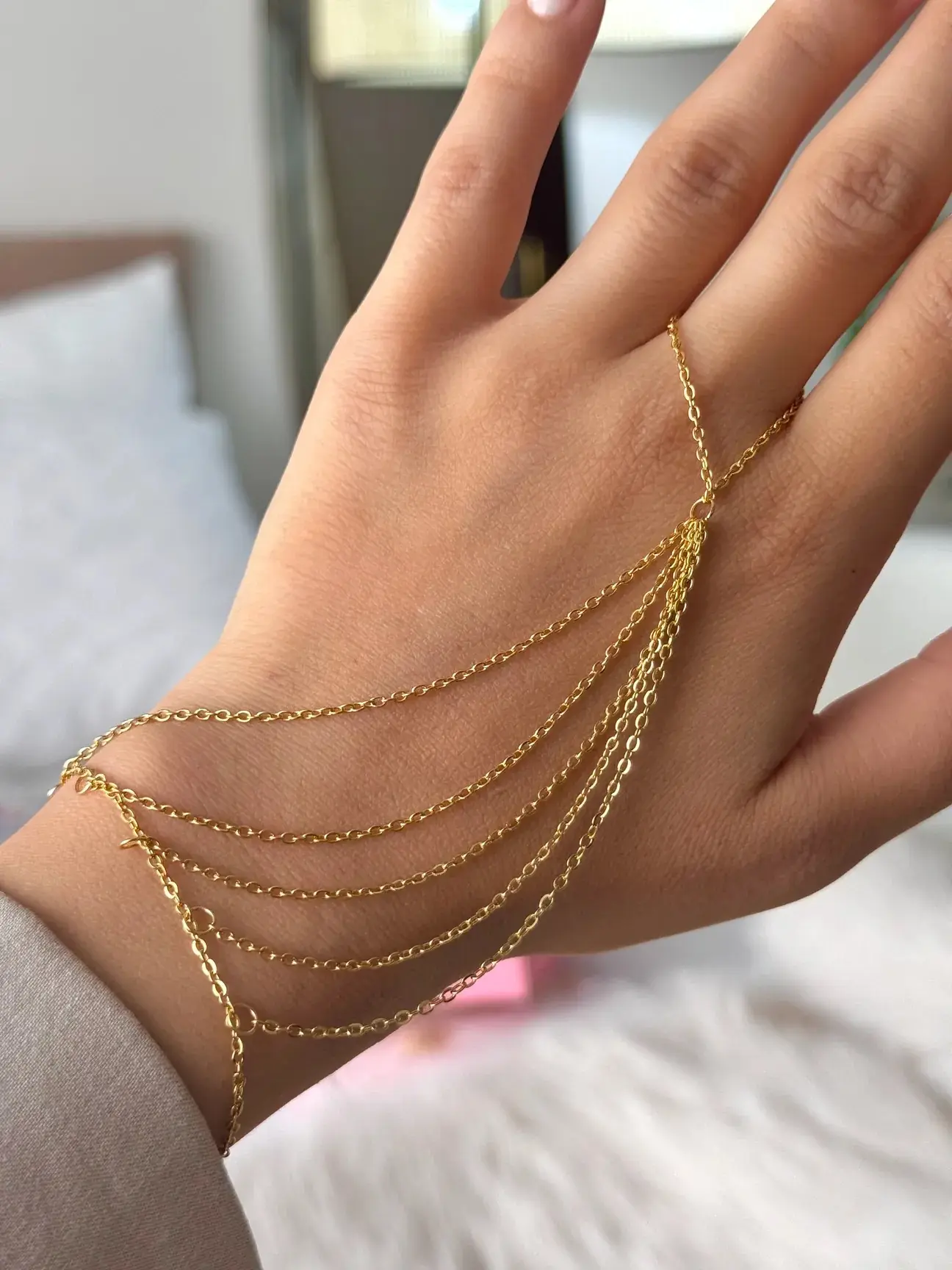 Multi-layer Gold Hand Chain